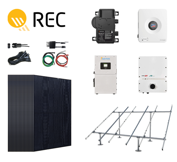 16.8 kW REC420AA 420W Pure-2 Ground Mount Solar System Kit