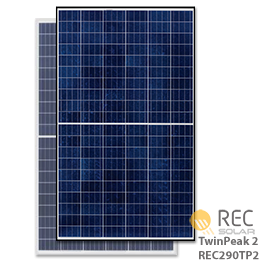 REC TwinPeak 2 REC290TP2-BLK 290W Solar Panel - Low Price