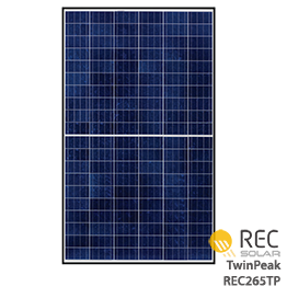 REC TwinPeak REC265TP BLK Solar Panel - 265 Watts Wholesale Price