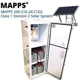 200 Watt 24VDC 216Ahr C1D2 Solar System
