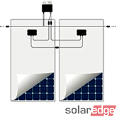 Two solar panels wired in series for a P800s optimizer