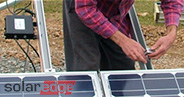 SolarEdge optimizer ground mount installation