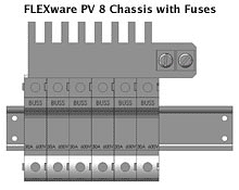 FLEXware PV 8 chasis with fuses