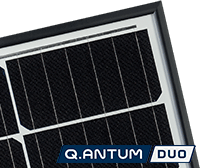 Q Cells Q PEAK DUO split solar panel cells