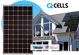 Q Cells solar panel system