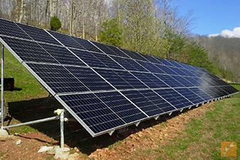 Q Cells Q.Peak ground-mounted solar panel system
