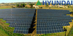 ground mounted Hyundai solar panels