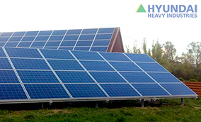 Hyundai solar panel system