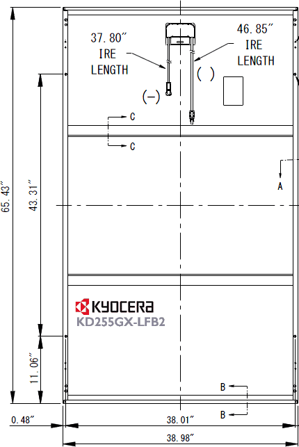 Kyocera KD255GX-LFB2 solar panel