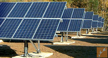 LG NeON 2 BiFacial ground mounted solar panel system