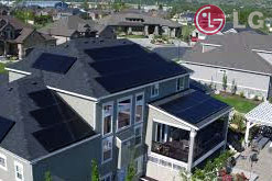 LG NeOn h+ Black Prime solar panel home
