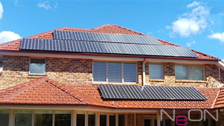 LG NeOn 2 solar panel home