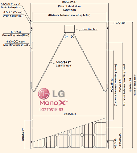 LG LG270S1K dimensions
