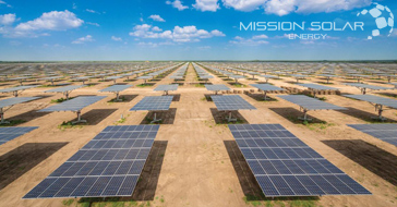 commercial ground mounted Mission Solar Energy  solar panel farm