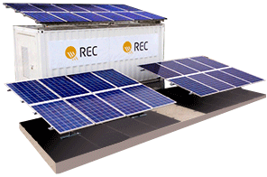 commercial industrial REC N-Peak solar panel system