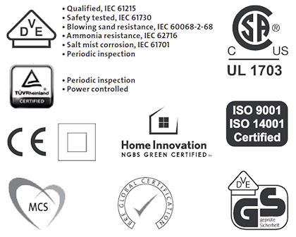Pro-Series Poly certifications