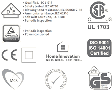 Sunmodule Pro Certifications