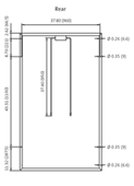 SolarWorld SW 230 Mono Dimensions - Rear