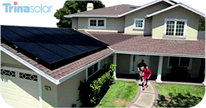 Trina Deep Black solar panel home