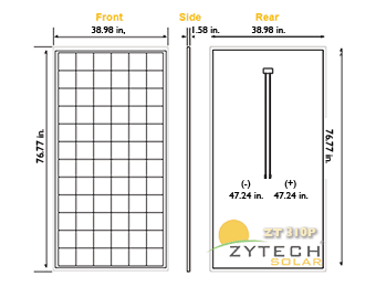 Zytech ZT-300P dimensions