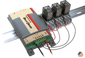 RD-1 Relay Driver mounted on DIN rail