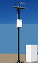 Remote pole mounted system