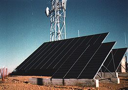20KW Hybrid solar module array with generator set