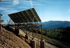 Rear view of 6KW Solar Hybrid generator