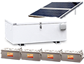 400W 24V pole-mounted solar panel system