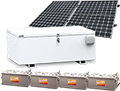 800W 24V pole-mounted solar panel system