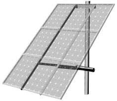 2 solar panel side of pole detail drawing
