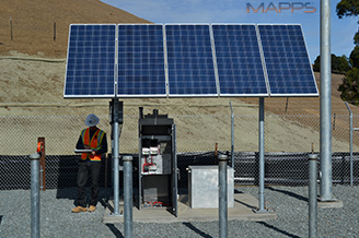 C1D2 oil gas monitoring solar power system