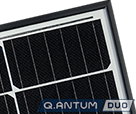 Q.PEAK DUO G5 solar panel corner view