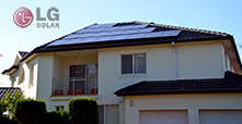 LG NeOn solar panel home