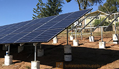 Canadian Solar ground mounted solar panel system