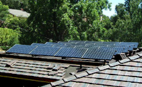 Unistrut solar panel array