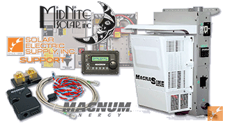 Magnum Midnite Solar battery backup system