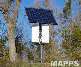 top of pole mount solar panel system