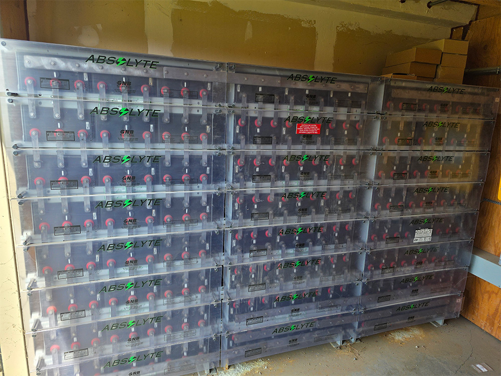 Original Absolyte lead acid battery bank