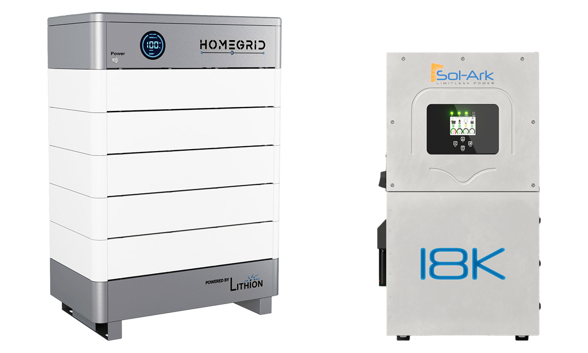 HomeGrid Sol-ark 15k Bundle Display