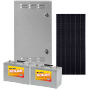 150 Watt 12V pole-mounted solar module system