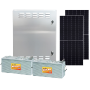 300W 24V pole-mounted solar panel system
