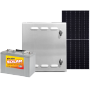 90W 12V pole-mount solar panel system