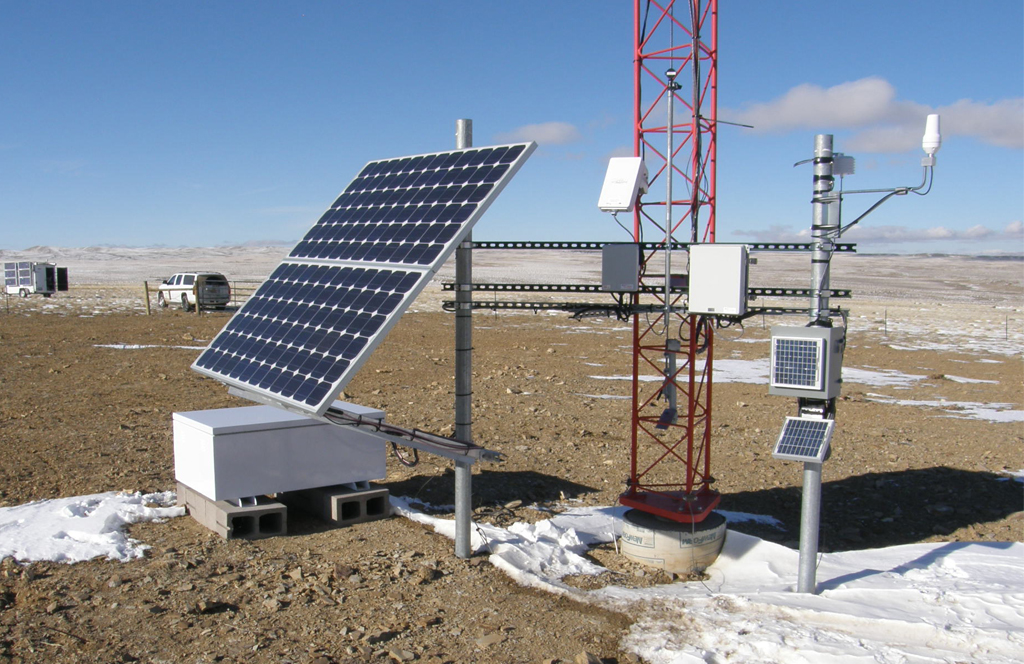 Solar systems for environmental monitoring
