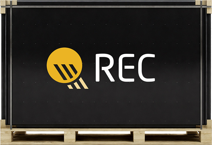 REC Solar Panels on Pallet