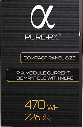 REC Alpha Pure-RX-DC 460W Solar Panel