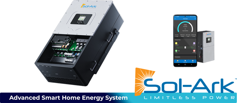 Sol Ark hybrid inverter system advert