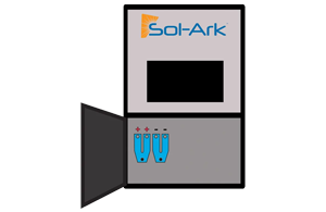 Homegrid Solark Busbar Pair Option, Stacked Series