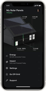 Tesla Mobile App on Cell Phone
