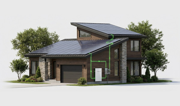 Smart solar self-consumption display